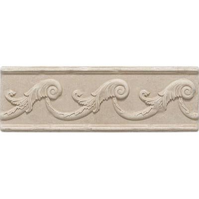 Questech Dorset Decoratives - Travertine Fiddlehead Liner Ceramic Tile & Stone