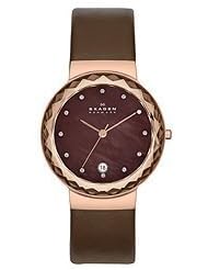 Skagen Klassik Three-Hand Leather Watch - Brown Skw2123