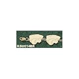 Kansas State University Powercat 1/2 7.5 Bracelet -14K/10K Gold or Stainless Steel