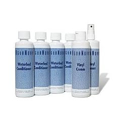 4x250ml AGUANOVA WASSERBETT KONDITIONIERER CONDITIONIERER + 1 REINIGER + 1 CREME