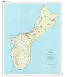 Topographic Map of Guam, Mariana Islands (TGU0007)