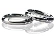 Myonie 4mm Dual Finish Titanium Wedding Band