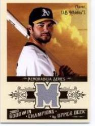 2009 Upper Deck Goodwin Champions Memorabilia #EC Eric Chavez - Oakland Athletics (Piece of Authentic Jersey / Material) (Baseball Cards)