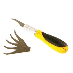 Precision Carving Knife with Over-sized Soft Grip - Extra Blades by SENTER