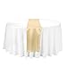 LinenTablecloth 14 x 108-Inch Satin Table Runner Gold