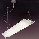 00-0089-N3-55 U Pendant in Grey texture and white alabaster by LEDS