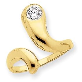 14k CZ Toe Ring by 