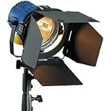Arri Arrilite 1000 Open Face Tungsten Flood Light with a 7-1/4 Face, 1000 Watts, 120 Volts AC.