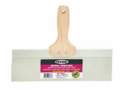 Hyde Tools 9377 12-Inch Pro Hardwood Stainless Steel Taping Knife