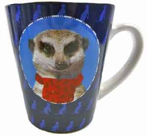 Meerkat Blue Mug