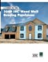 A Guide to the 2009 IRC� Wood Bracing Provisions