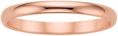 2mm Wedding Band in 10K Rose Gold (Size 7.0)