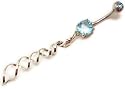 Twirl Belly Bar - 316L surgical Steel