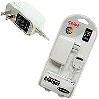 Cellet Apple iPhone 3G, nano, iPod, & etc. White Travel & Home Charger