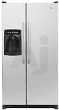 Amana ASD2627KES 25.6 cu. ft. Freestanding Side-by-Side Refrigerator with 5-Button FrontFill Dispenser, 2 Humidity-Controlled Crisper Drawers, Temperature-Controlled Deli Drawer and Can Pack Keeper: Stainless Steel
