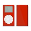 Solid Red Design iPod mini Protective Decal Skin Sticker