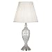 Draped Rose Crystal Glass Table Lamp