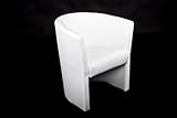 COCKTAILSESSEL LOUNGESESSEL BARSESSEL CLUBSESSEL WEISS WEIß BAR COCKTAIL LOUNGE SESSEL TEXTILLEDER