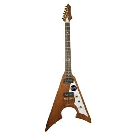 AXL Jacknife Electric Guitar, Mahogany with Gold Hardware