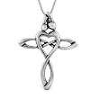 Loving Family® Sterling Silver Cross Pendant