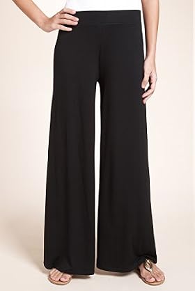 Flat Front Wide Leg Palazzo Beach Trousers