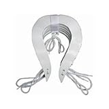 Adams 232.5 Flat Contour Football Neck Roll Pads WHITE 2 1/2 THICK