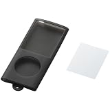ELECOM iPod nano 4th用シリコンケース クリアブラック AVD-SCA4NCBKの画像