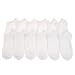 JUSTSWAG PDTXCLS TANGDIAABBCC Aeiniwer Vida Sport Cotton No-show Socks (12-Pack), 3305_WHT_6-8