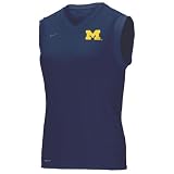 Nike Michigan Wolverines Navy Blue Ladies Performance Basic Sleeveless Top