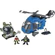 Fisher Price Imaginext Batman Helicopter Vehicle Gift Set with Batman and Robin Figures