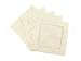 12 CleverDelights Cream Hemstitch Cocktail Napkins - 6