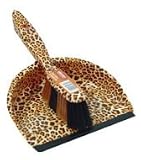 Kitchen & Housewares : Kingfisher Hwdp100 Dustpan & Brush Set Cheetah