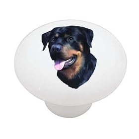 Rottweiler Ceramic Drawer Knob