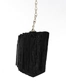Natural Rough Black Tourmaline Pendulum