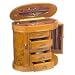 Jewelry Box in Burlwood Oak - Trinity - Jewelry Boxes by Mele - 0079111