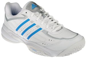 adidas Women's Court Ace Tennis Shoe,White/Cyan/Silver,9 M