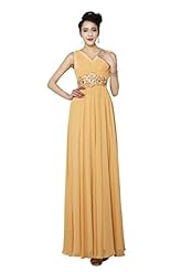 V-neck Ruched Beaded Chiffon Sleeveless Evening Dress/Homecoming Dress/Prom Dress/Wedding Dress 