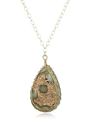 Misha One of a Kind Drusy Quartz Necklace