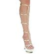Women's Greek Costume Shoe Roman Athena 6 Inch Heel Knee High Sandal