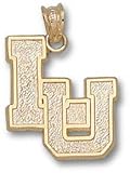 Liberty Flames Solid 10K Gold ''LU'' Pendant