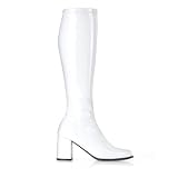 GOGO-300, Color: White Stretch Pat, Womens Size (US): 9