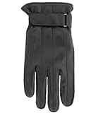 IMAGE OF Men's 'Cooper' Sheepskin Leather Gloves with Cashmere Lining By Grandoe (8.5-9 (M), Black)