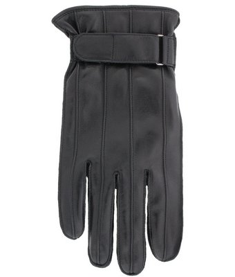 Men's 'Cooper' Sheepskin Leather Gloves with Cashmere Lining By Grandoe (8.5-9 (M), Black)