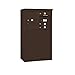 Salsbury Industries Salisbury 3905D-03ZFP, Front Loading, Double Column, 3 MB1 Doors, 1 PL5, Private Access, Bronze Free Standing Horizontal 4C Mailbox