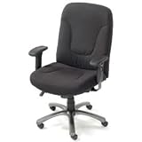 Big & Tall Contoured Office Chair - Black Fabric
