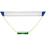 HLC 3 in 1 Outdoor Portable Badminton Set,Tennis,Badminton, Volleyball Net with Stand, Battledore