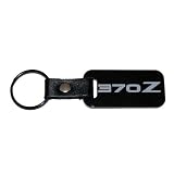 Nissan 370Z Black Key Chain Fob Leather Strap