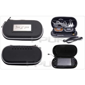 Childrens Toyshop  Video Games : FPUK - BLACK CONSOLE GAME CARRY CASE HOLDER BAG FOR SONY PSP / UMD DISCS