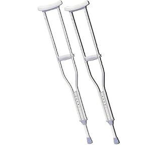 Adult Underarm Aluminum Adjustable Crutches