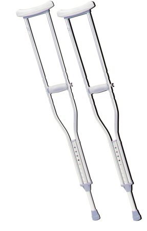 Tall Adult Underarm Aluminum Adjustable Crutches